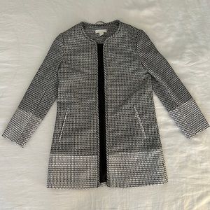 H&M Black and White Tailored Jacket